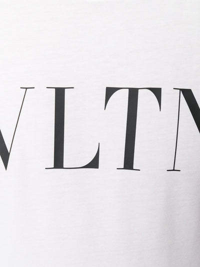 Valentino Black Bold VLTN Print Logo T-Shirt in White