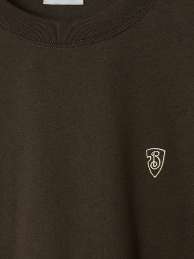 Burberry Embroidered Shield Brown T-Shirt