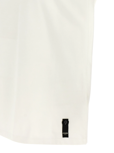Fendi Triple FF Logo T-Shirt in White