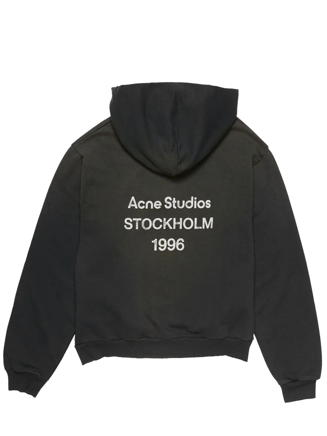 Acne Studios Stockholm Logo Hoodie in Washed Black – TheDesignerBox