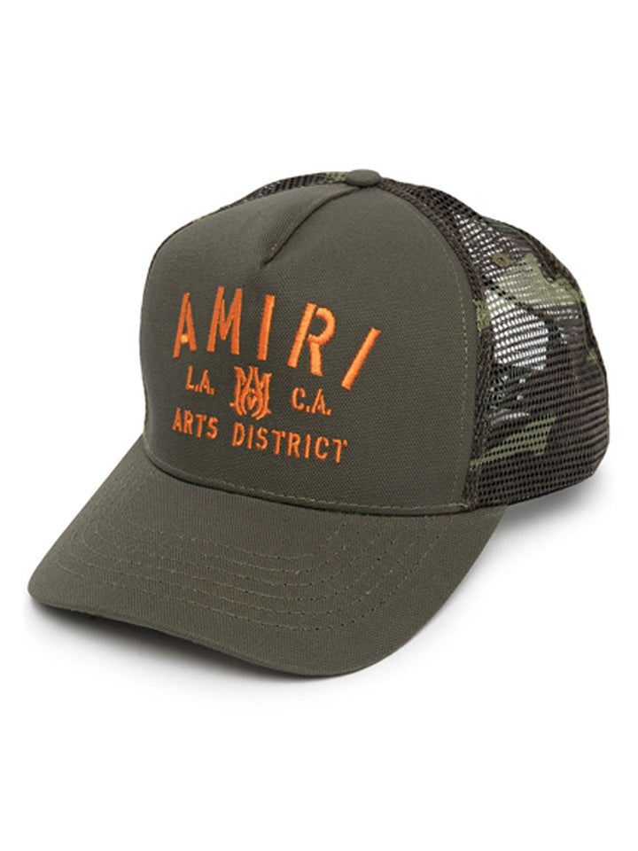Amiri LA Arts District Mesh Cap in Military Green