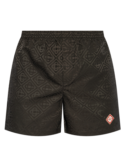 Casablanca Monogram Swim Shorts in Black
