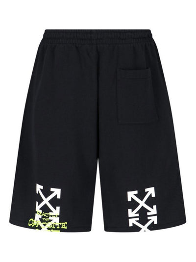 Off-White Opposite Arrow Sweat Shorts in Black