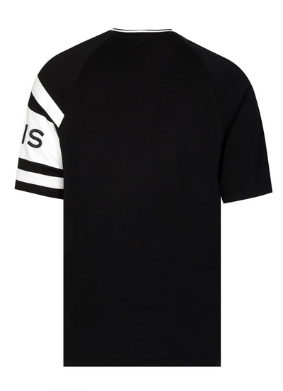 Givenchy 4G Contrasting Embroidered T-Shirt in Black