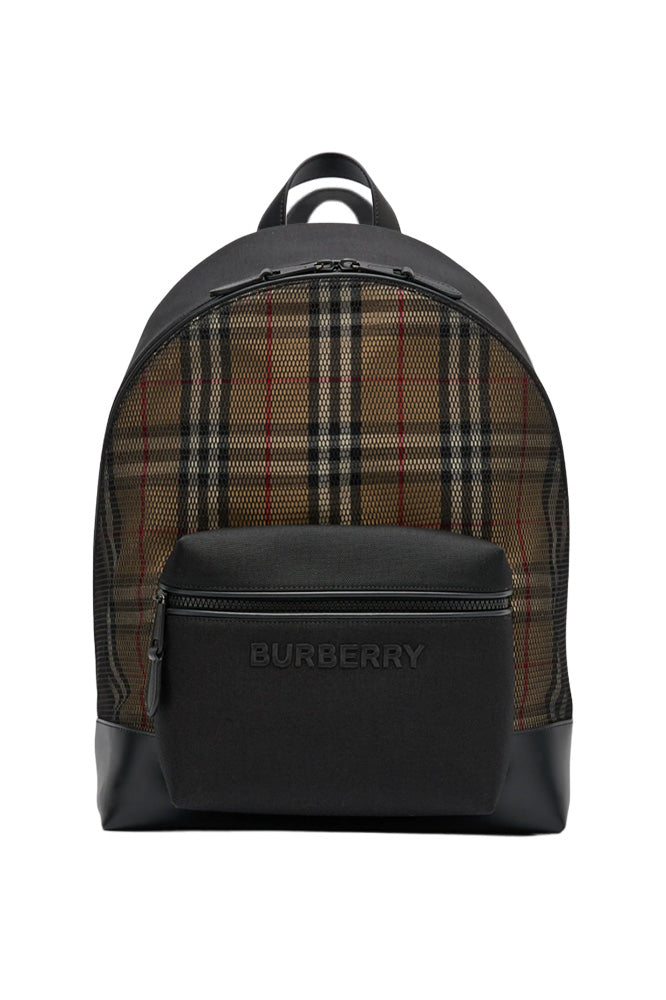 Mesh Checkered Backpack