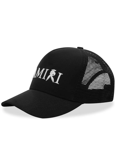 Amiri Reverse Bunny Embroidered Cap in Black