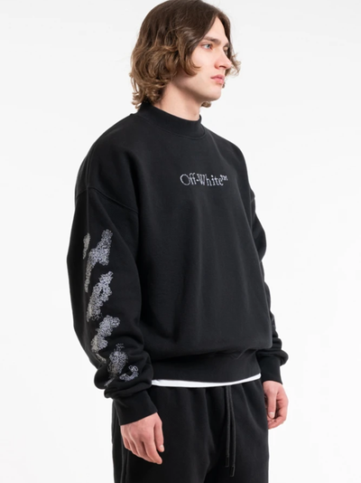 Off-White Diags Bit Book Skate Sweatshirt in Black