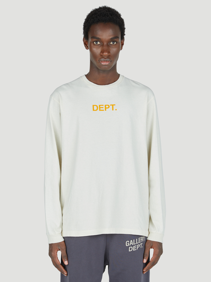 Gallery Dept Dept Logo Long-Sleeve T-Shirt in Cream – TheDesignerBox