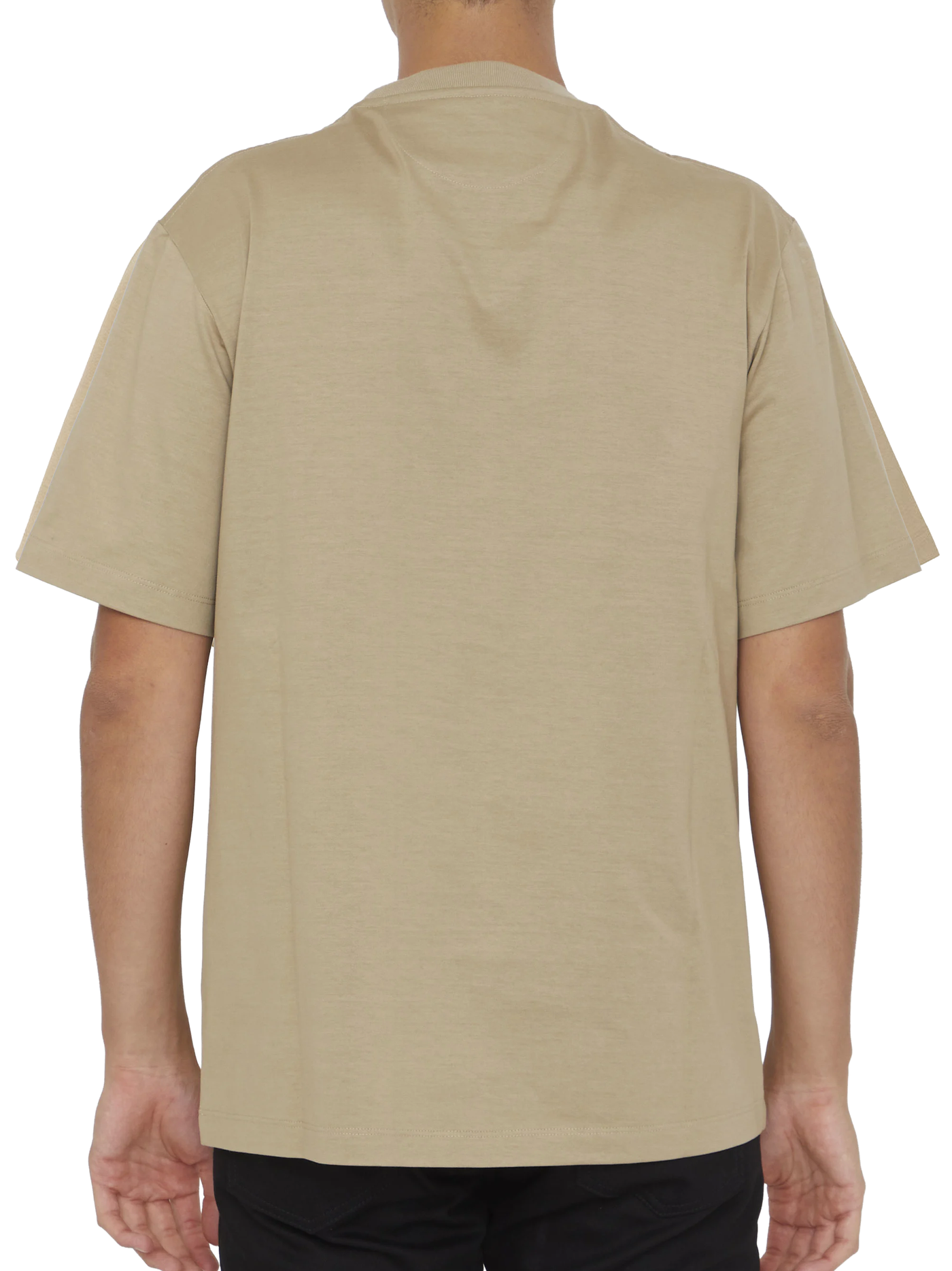 Fendi FF Monogram Pocket Oversized T-Shirt in Beige