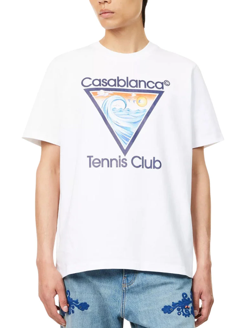 Casablanca Tennis Club Icon White T Shirt