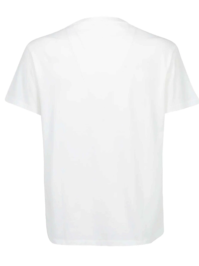 Valentino Red VLTN Logo Printed T-Shirt in White