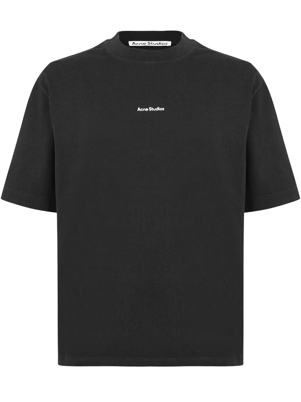 Acne Studios Small Logo Stamp T-Shirt in Black