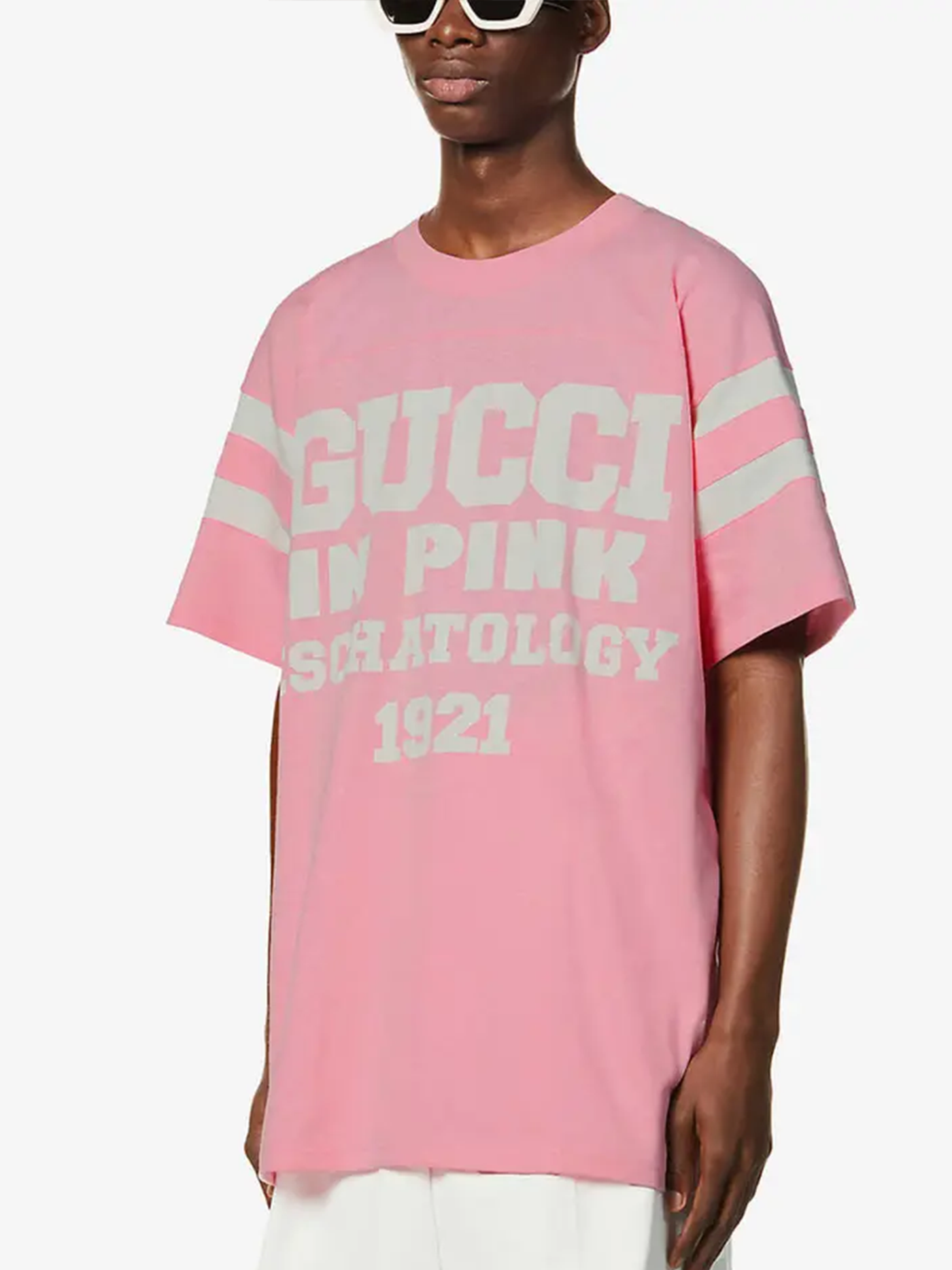 Gucci Eschatology 1921 Printed T-Shirt in Pink