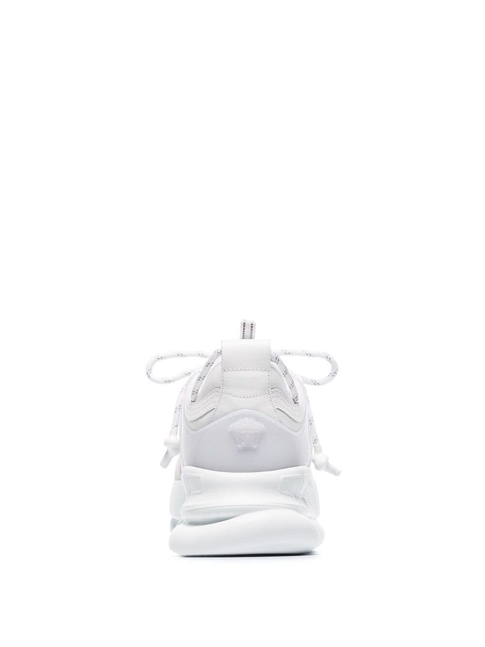 Versace Chain Reaction Trainers in White