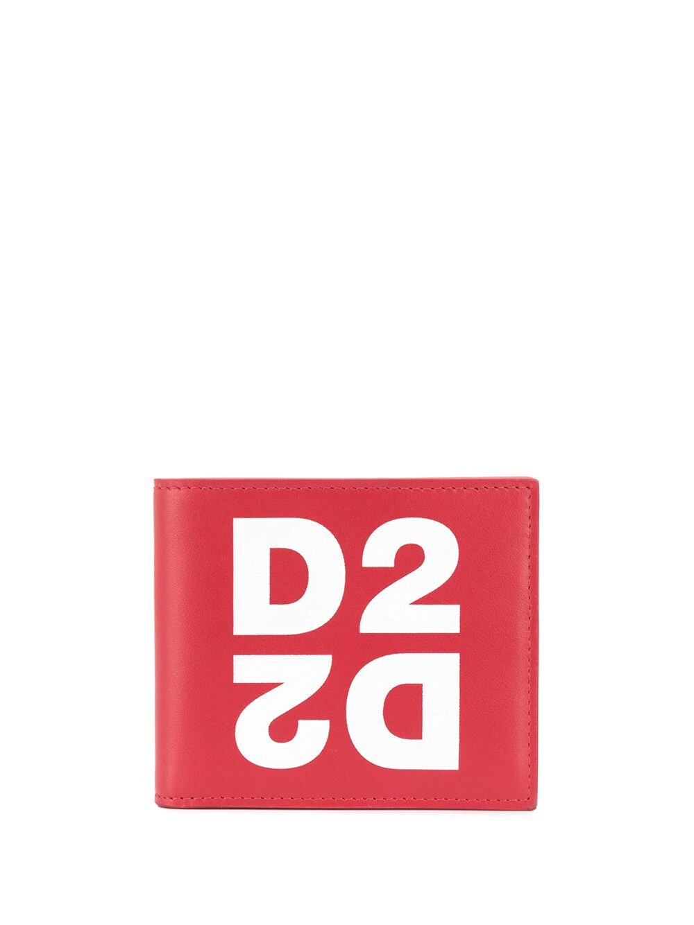 Dsquared2 Mirror Logo Bi-fold Wallet Red