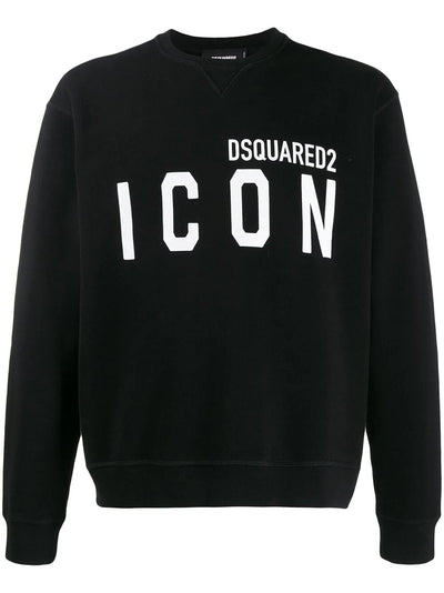 Dsquared2 ICON Sweatshirt and Short Set in Black