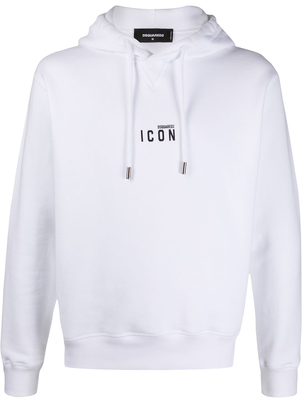 Dsquared2 Small Icon Print Hoodie in White