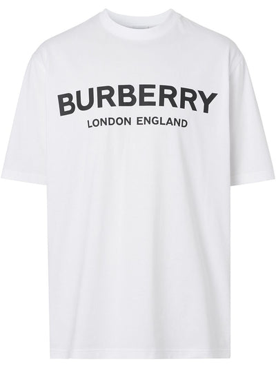 Burberry London Letchford Logo Print T-shirt White