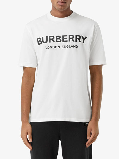 Burberry London Letchford Logo Print T-shirt White