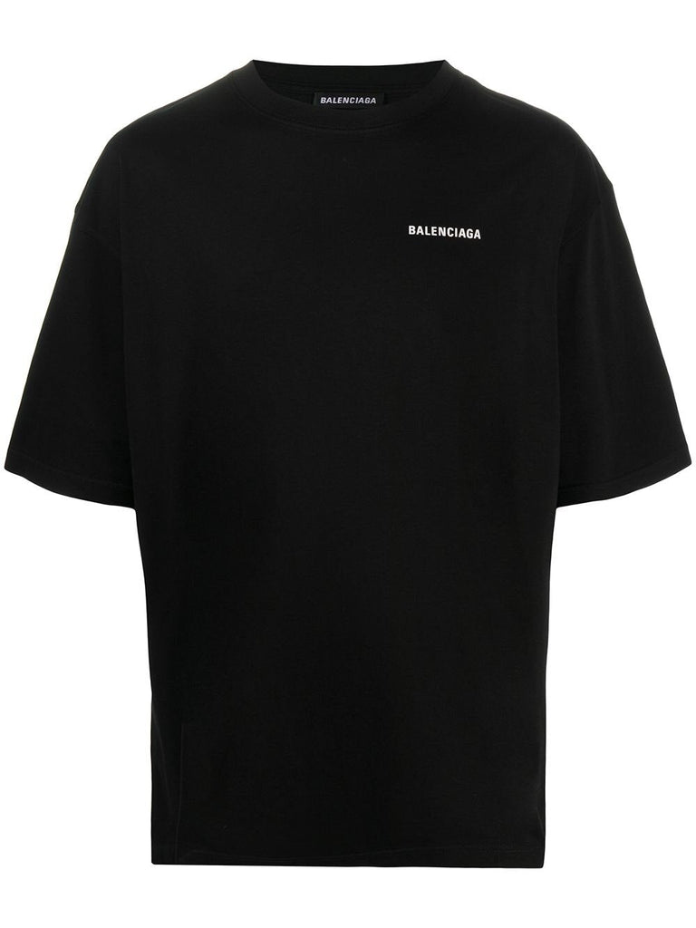 Balenciaga logo shirt on sale black