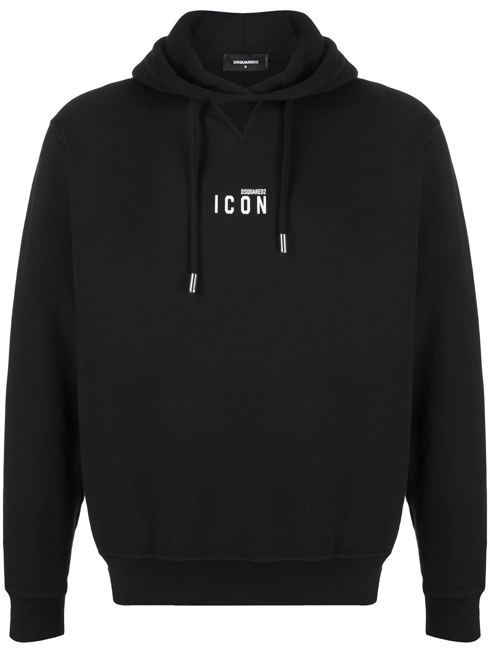 Dsquared2 Small Icon Print Hoodie in Black