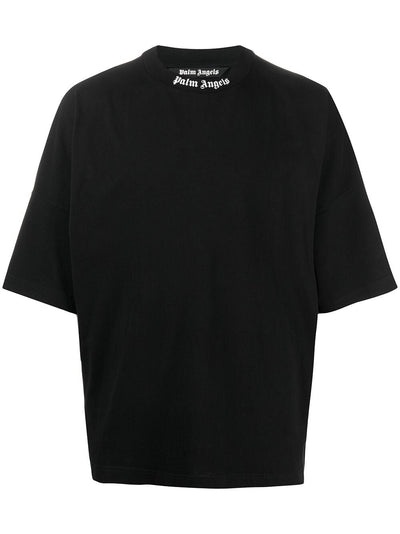 Palm Angels Oversized Mock Neck T-shirt Black