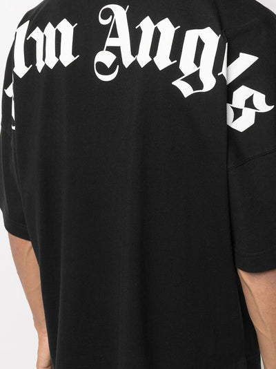 Palm Angels Oversized Mock Neck T-shirt Black