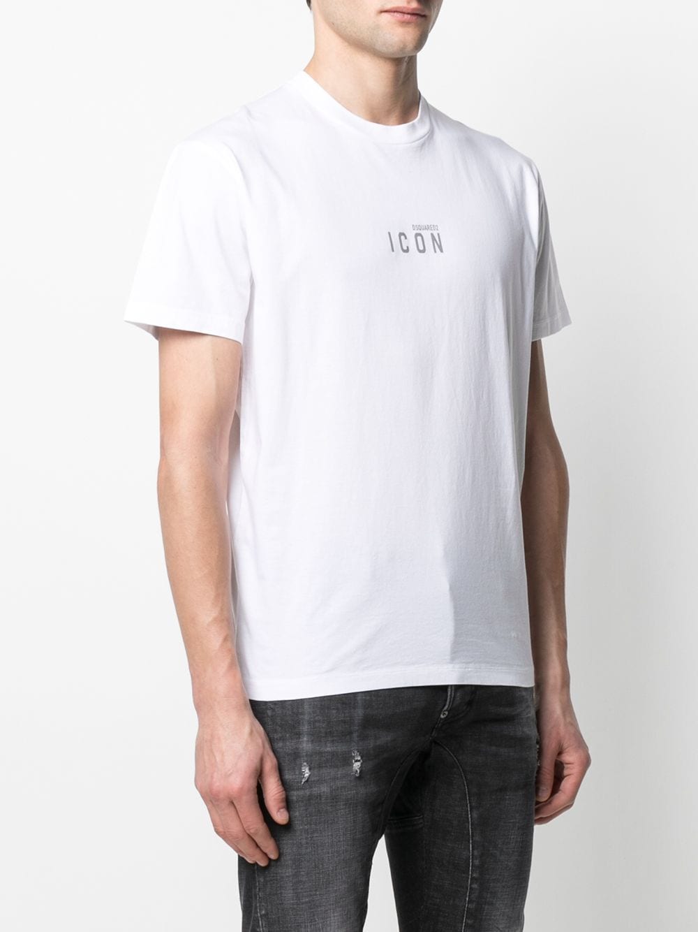 Dsquared2 Reflective Icon-print T-shirt in White