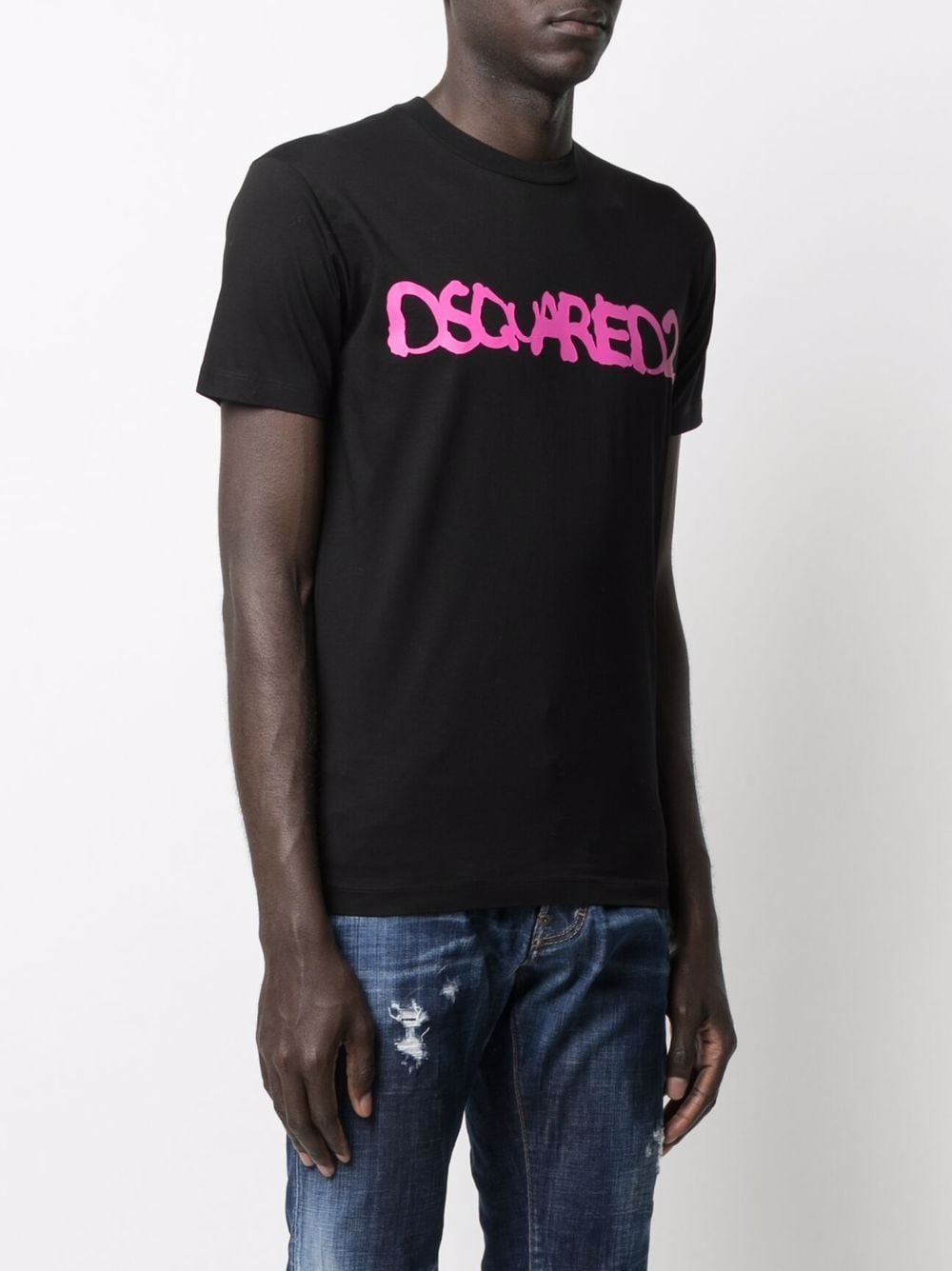Dsquared2 Neon T Shirt DSQUARED2 Graphic-print Short-sleeve T