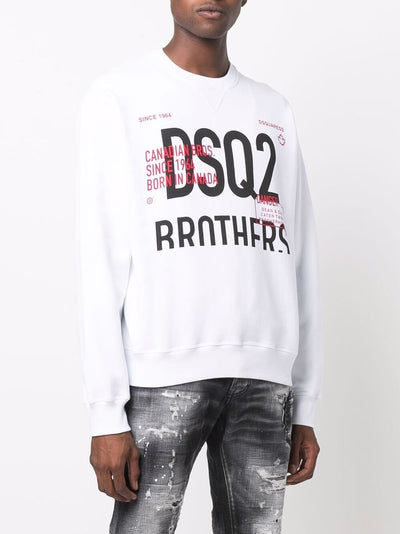 Dsquared2 DSQ2 Brothers Sweatshirt White
