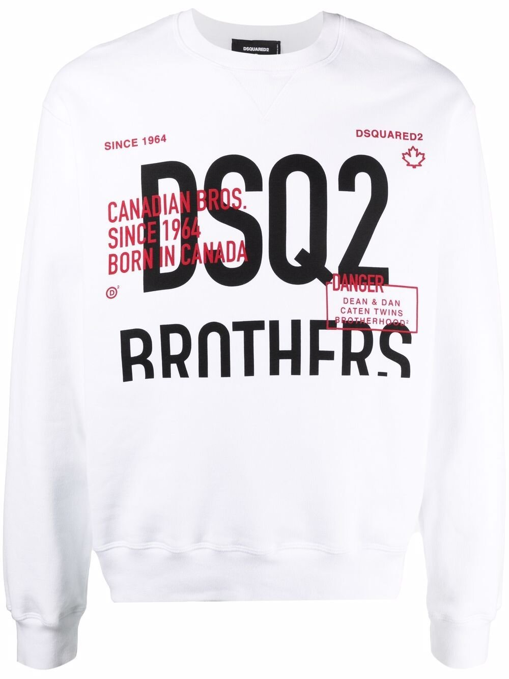 Dsquared2 DSQ2 Brothers Sweatshirt White