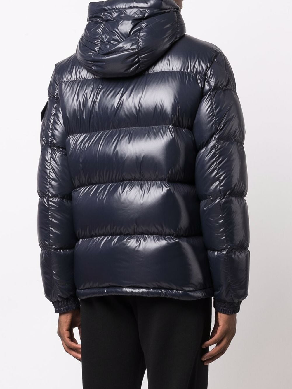 Moncler Ecrins Padded Down Jacket Navy Blue