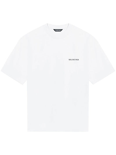 Balenciaga Logo Print Short-sleeve T-shirt White