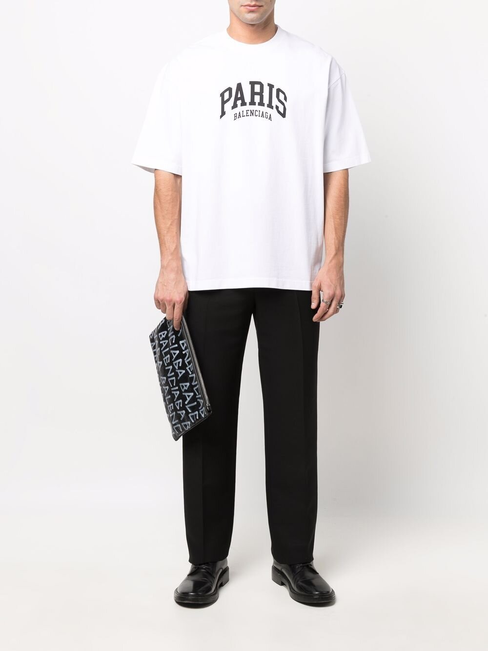 Balenciaga Paris Logo Cotton T-shirt White – TheDesignerBox