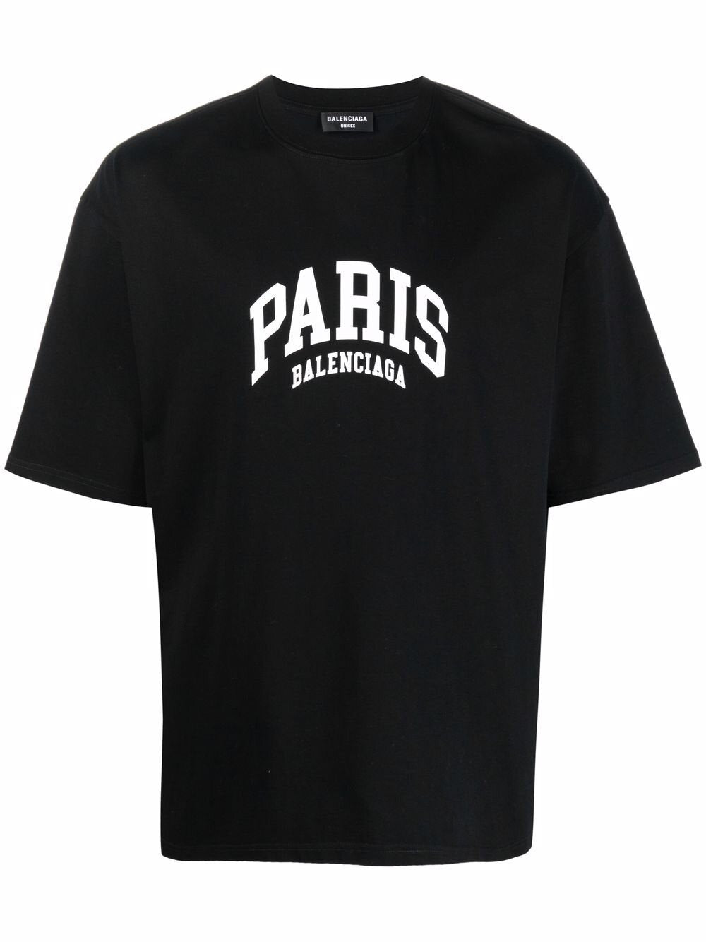 Balenciaga Paris Logo Cotton T-shirt Black – TheDesignerBox