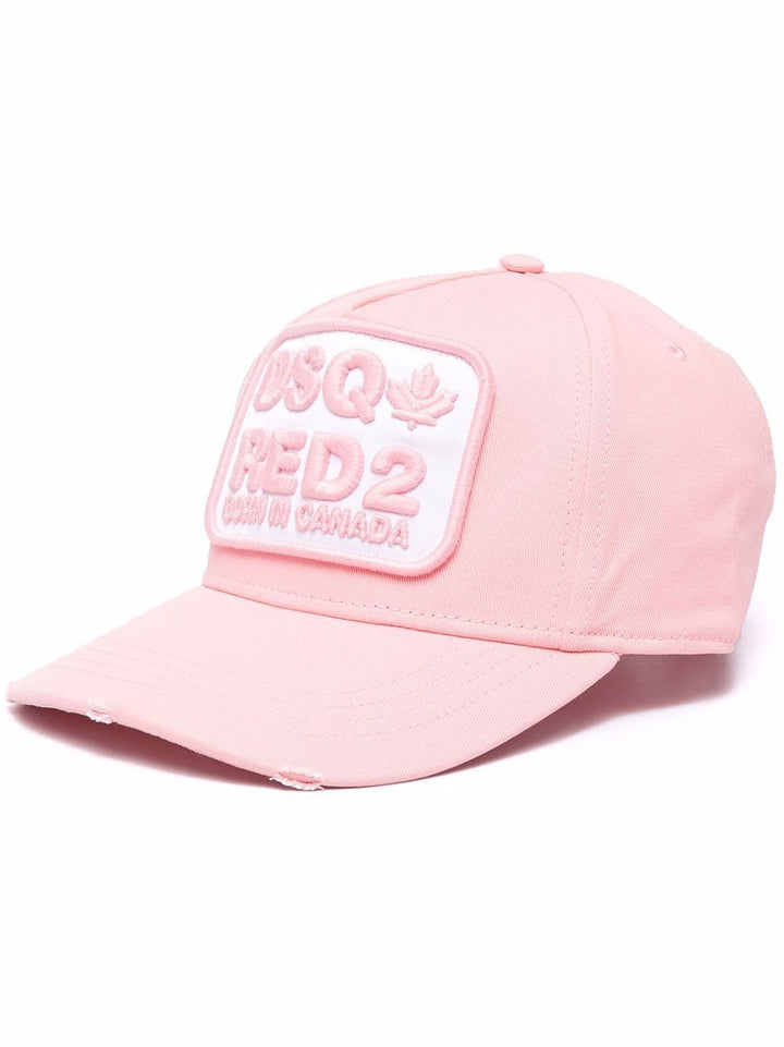 Dsquared2 Pink DSQ-Red2 Logo Cap - Main Image
