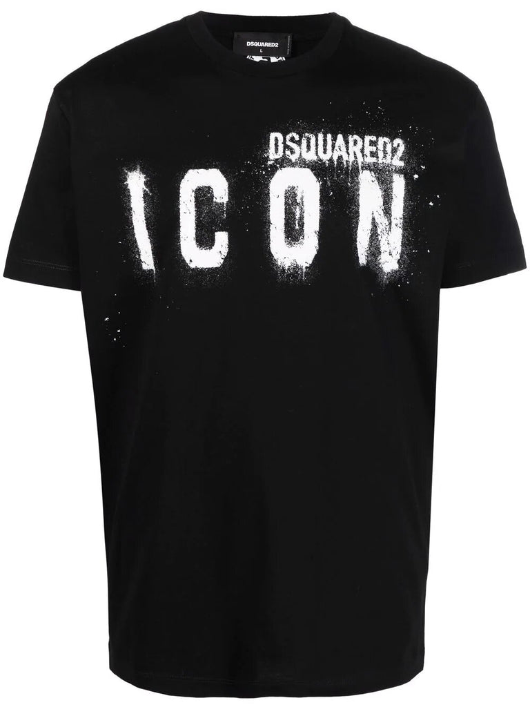 Icon Spray Logo print T shirt