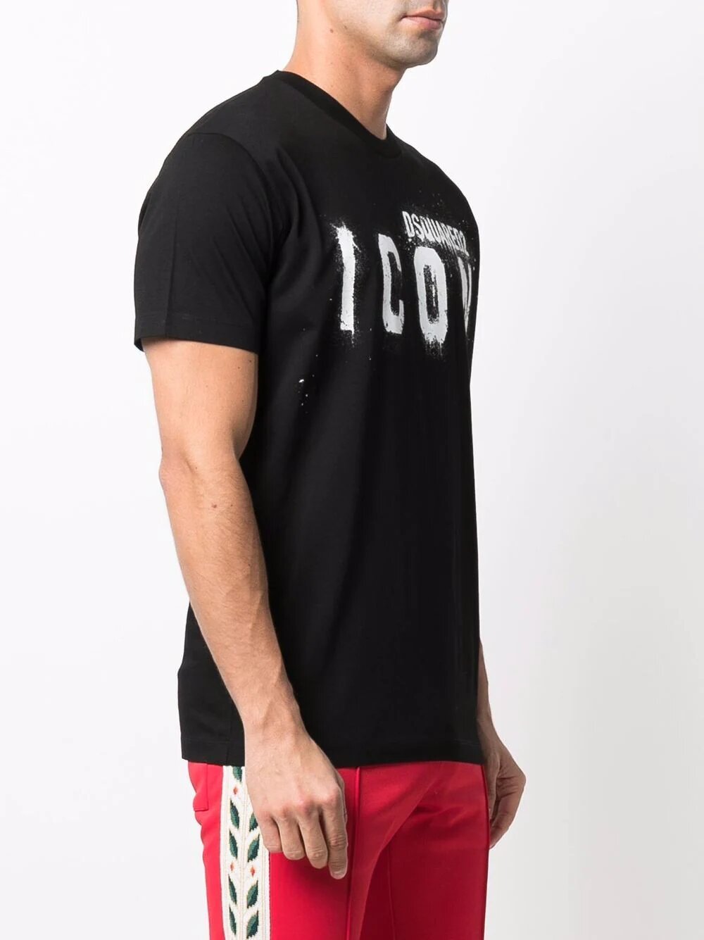 Dsquared2 Icon Spray Logo-print T-shirt in Black – TheDesignerBox