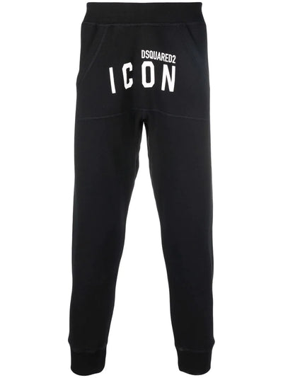 Dsquared2 Cropped Icon-print Track Joggers Black