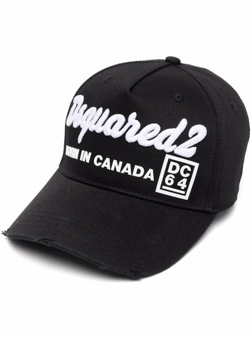 Dsquared2 Born in Canada DC64 Cap Black – TheDesignerBox