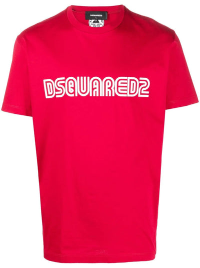 Dsquared2 Outline Print Logo T-shirt Red