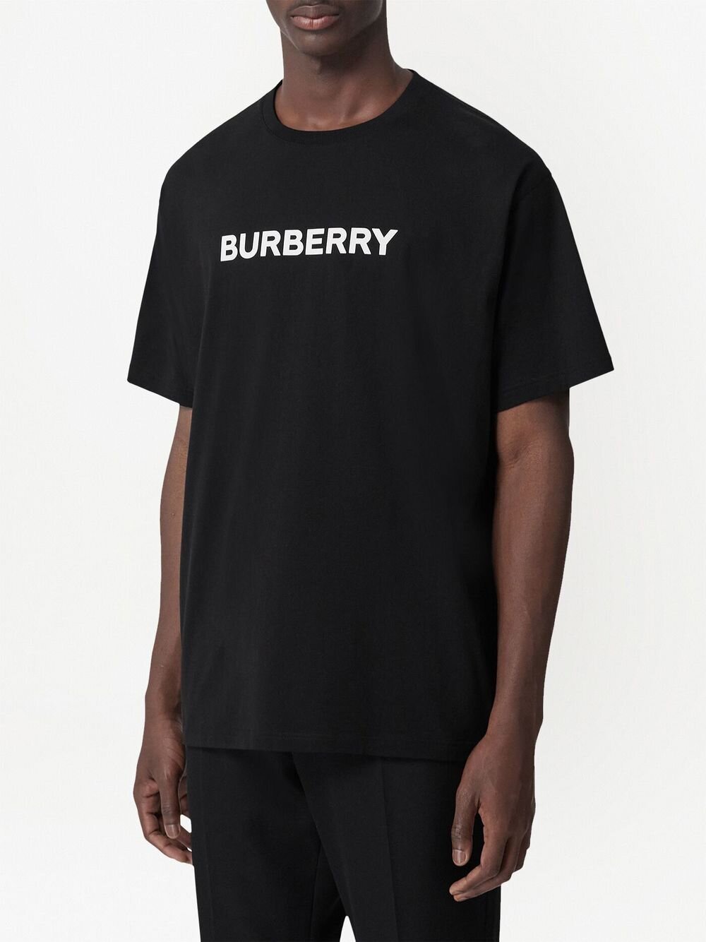 Burberry Harriston Printed Logo T-shirt in Black – TheDesignerBox