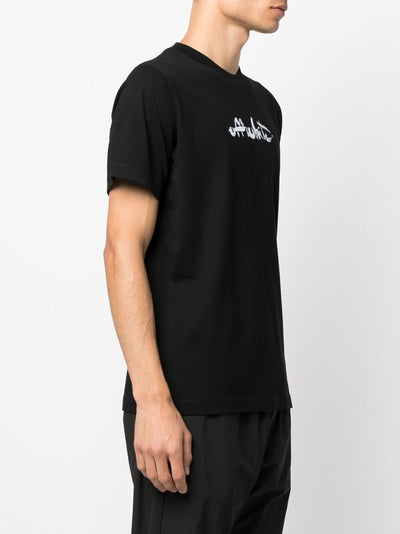 Off-White Painted Arrows-print T-shirt Black