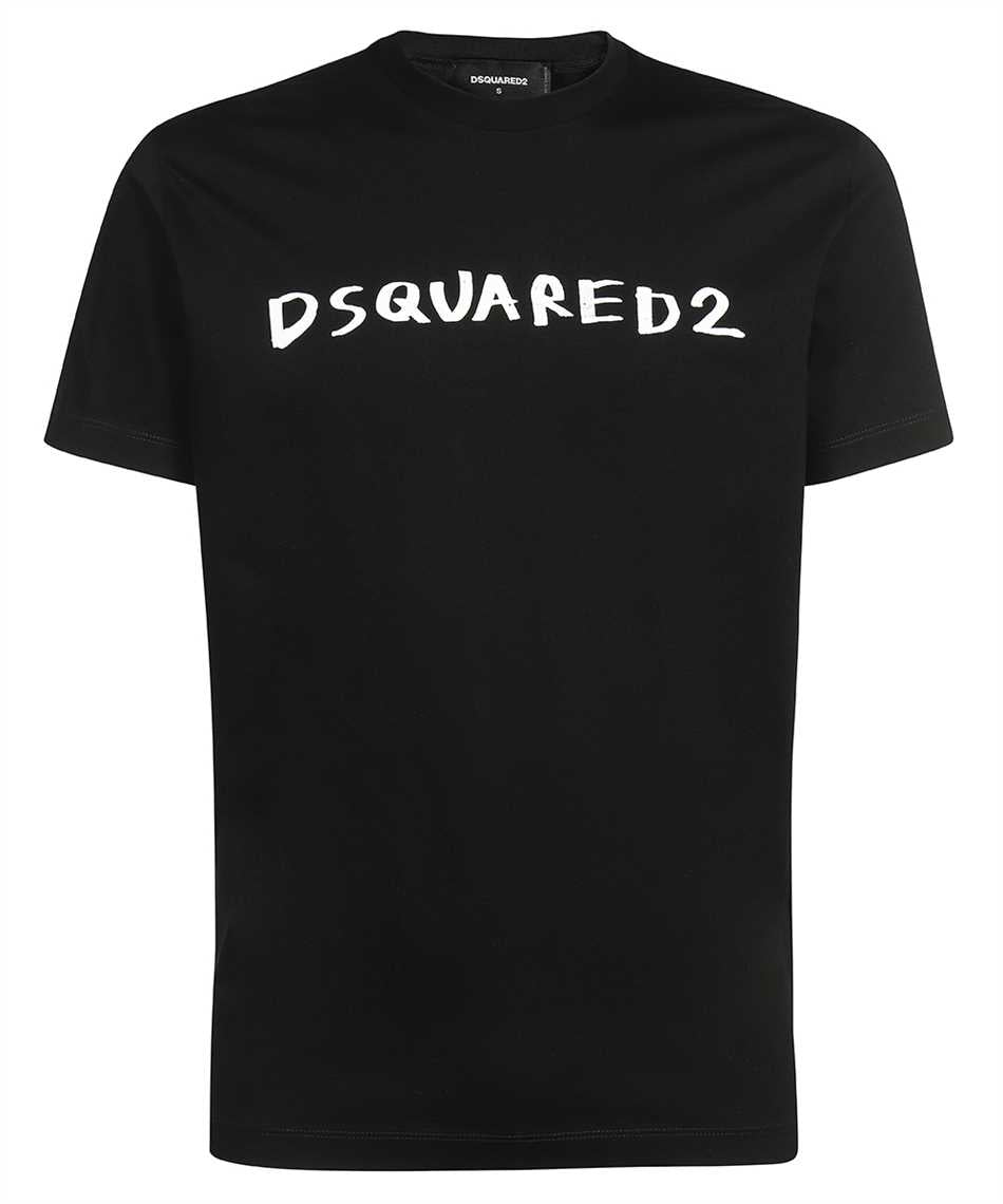 Dsquared2 Slim Logo Printed T-shirt in Black