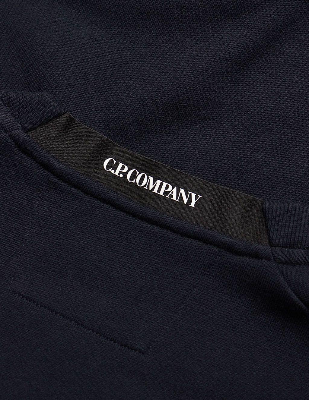 C.P. Company Lens Sweatshirt in Total Eclipse Navy