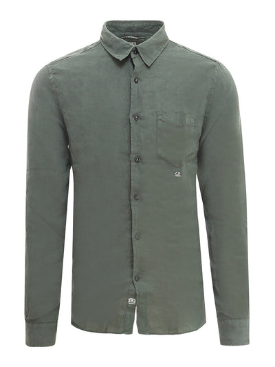 C.P. Company Linen Shirt in Green