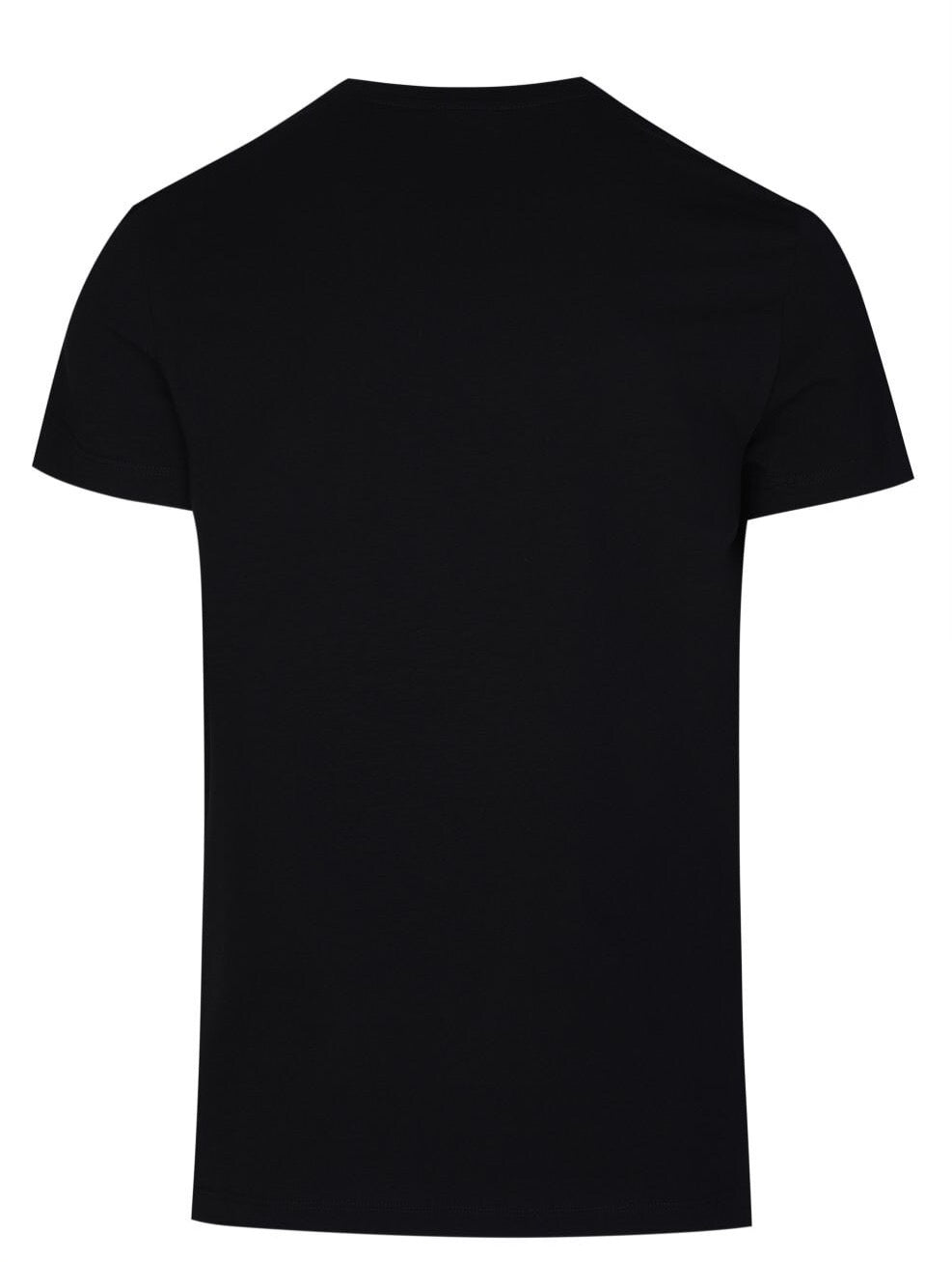 Balmain Black Flocked B Paris Logo T-shirt