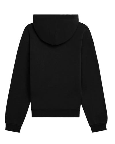Celine Logo-Print Cotton-Jersey Hoodie Black