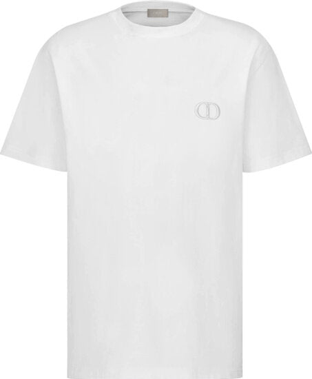 Christian Dior 'CD ICON' Regular Fit T-shirt White