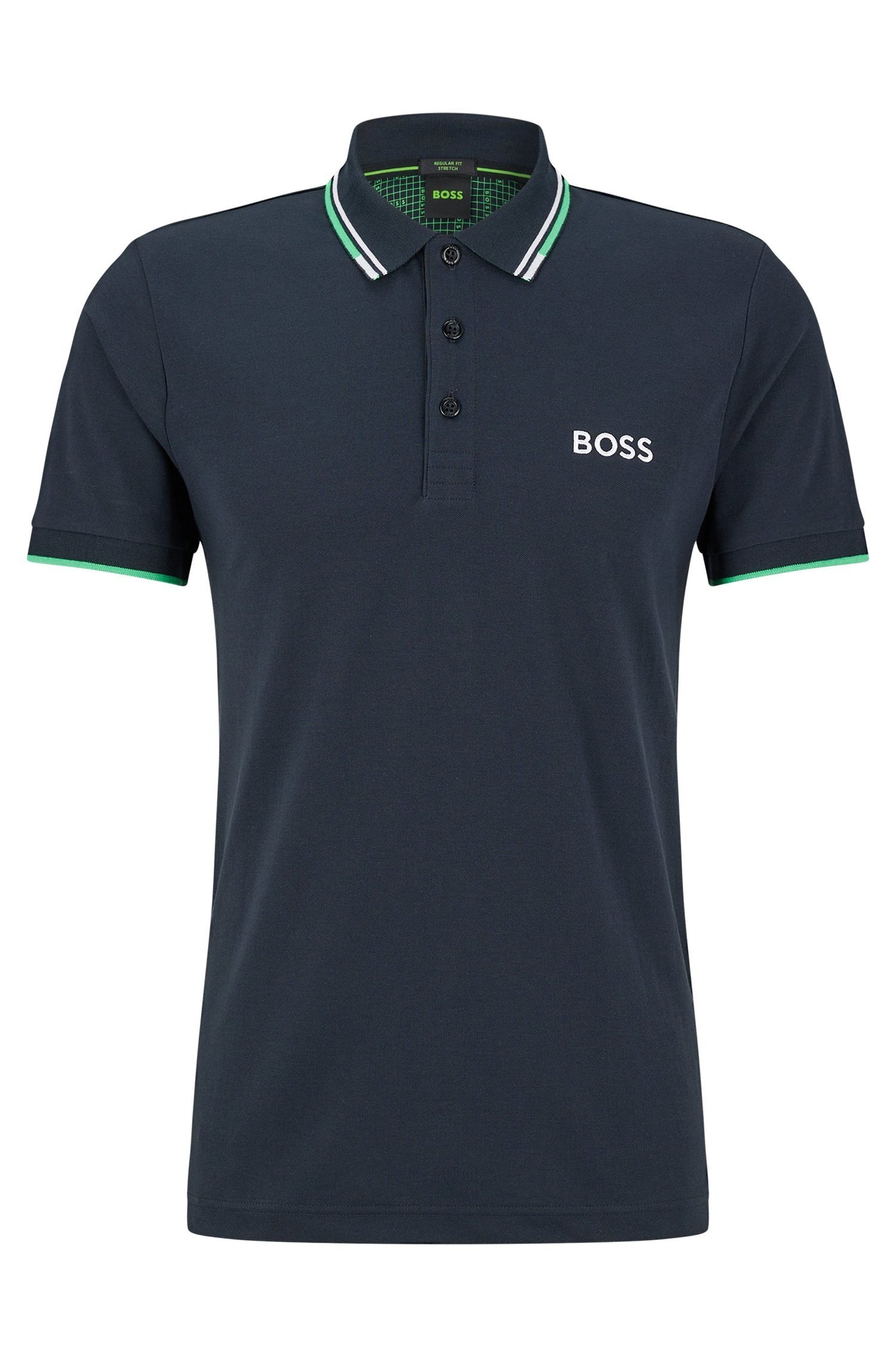 Hugo Boss Cotton-blend Polo Shirt in Navy blue